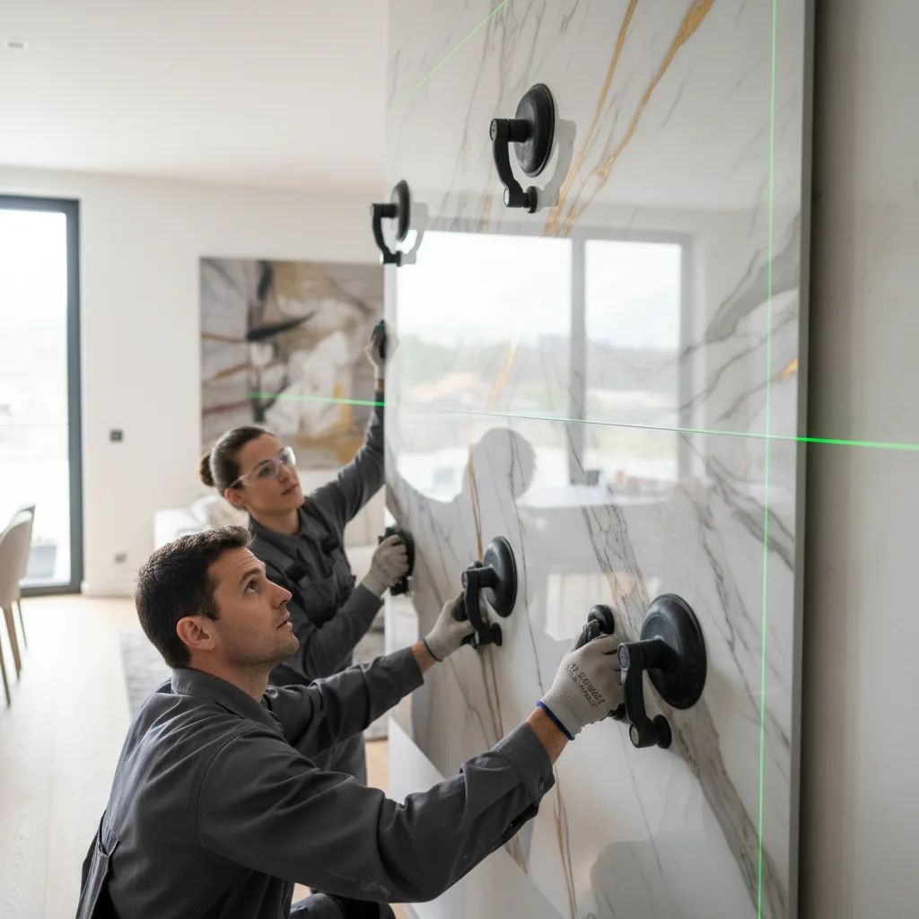 Pose grands formats & marbre